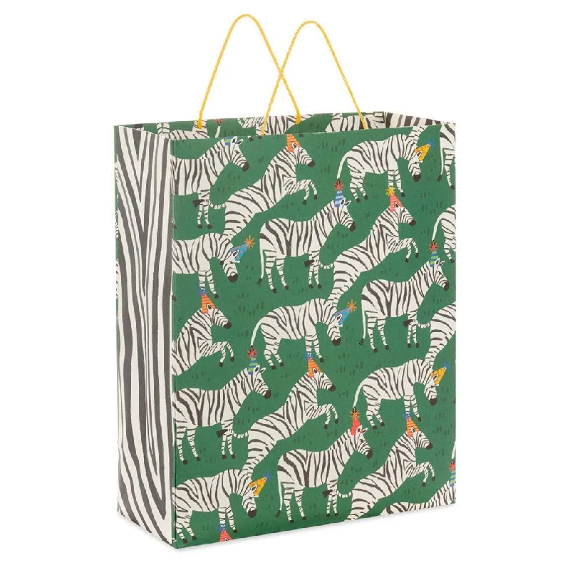 Hallmark : 15.5" Zebras With Party Hats XL Gift Bag