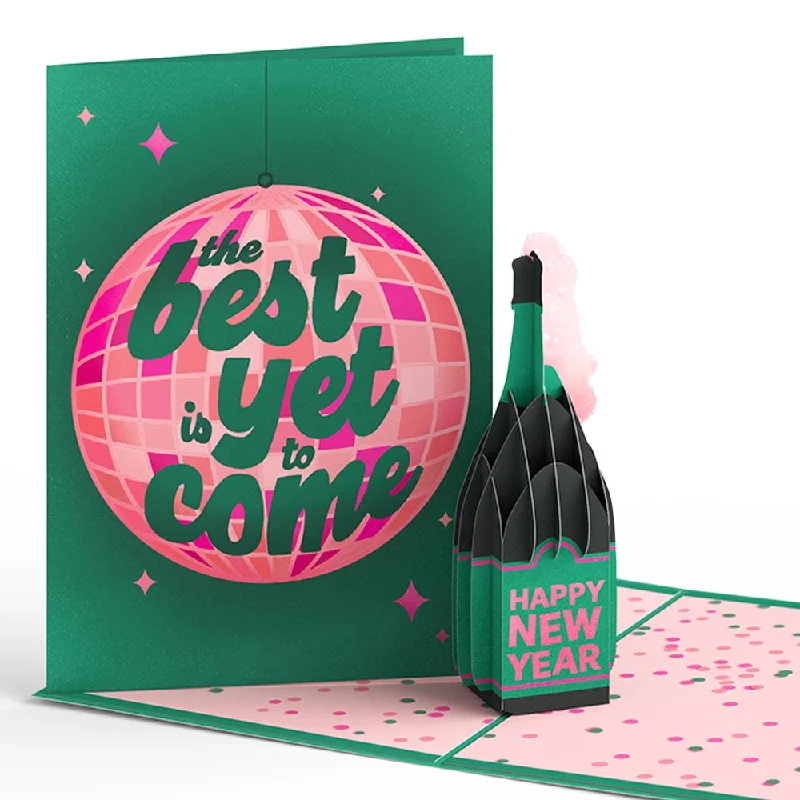 The Best Is Yet to Come New Year Pop-Up Card