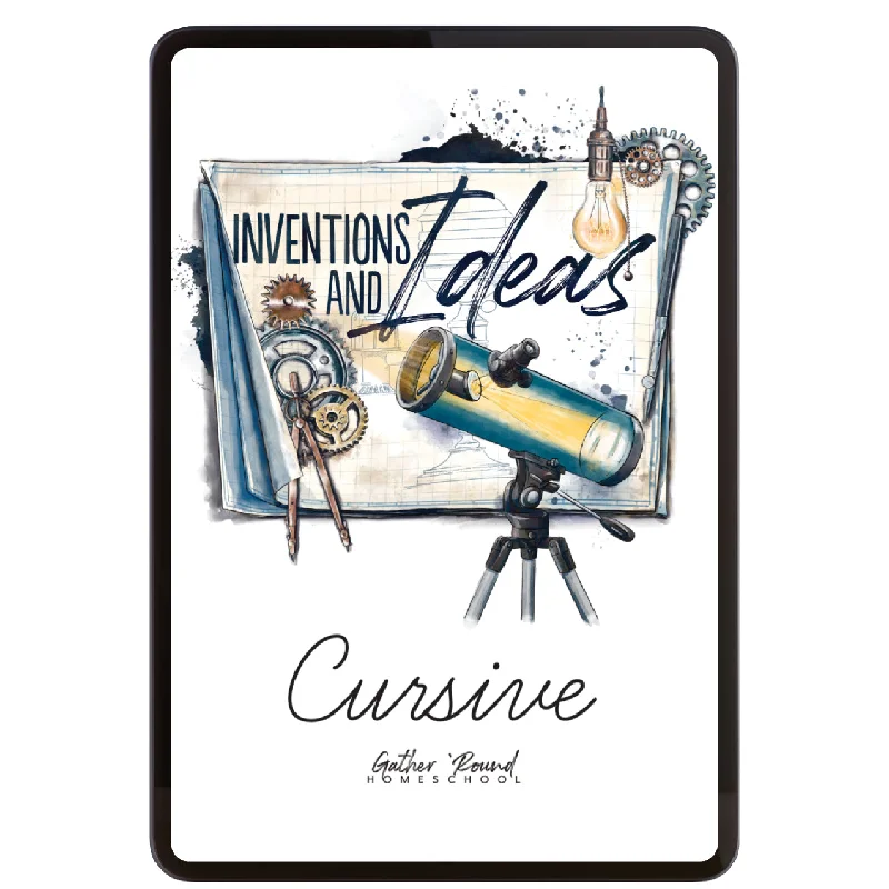 Inventions and Ideas Cursive Writing Digital Book