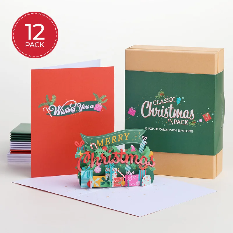 Classic Christmas Box Set (Assorted 12-Pack): Paperpop® Card