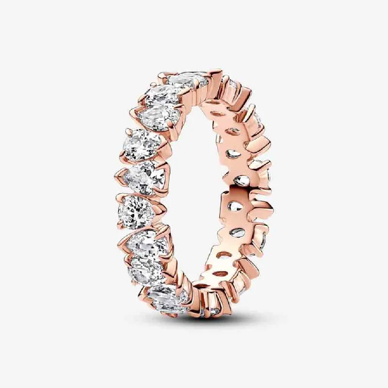 PANDORA : Alternating Sparkling Band Ring