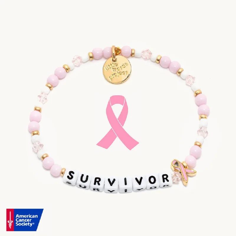 Little Words Project : Survivor- Breast Cancer Awareness - S/M or M/L