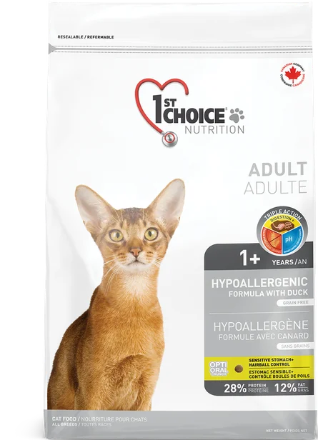 1st Choice Hypoallergenic Grain-Free (Duck) Cat Food