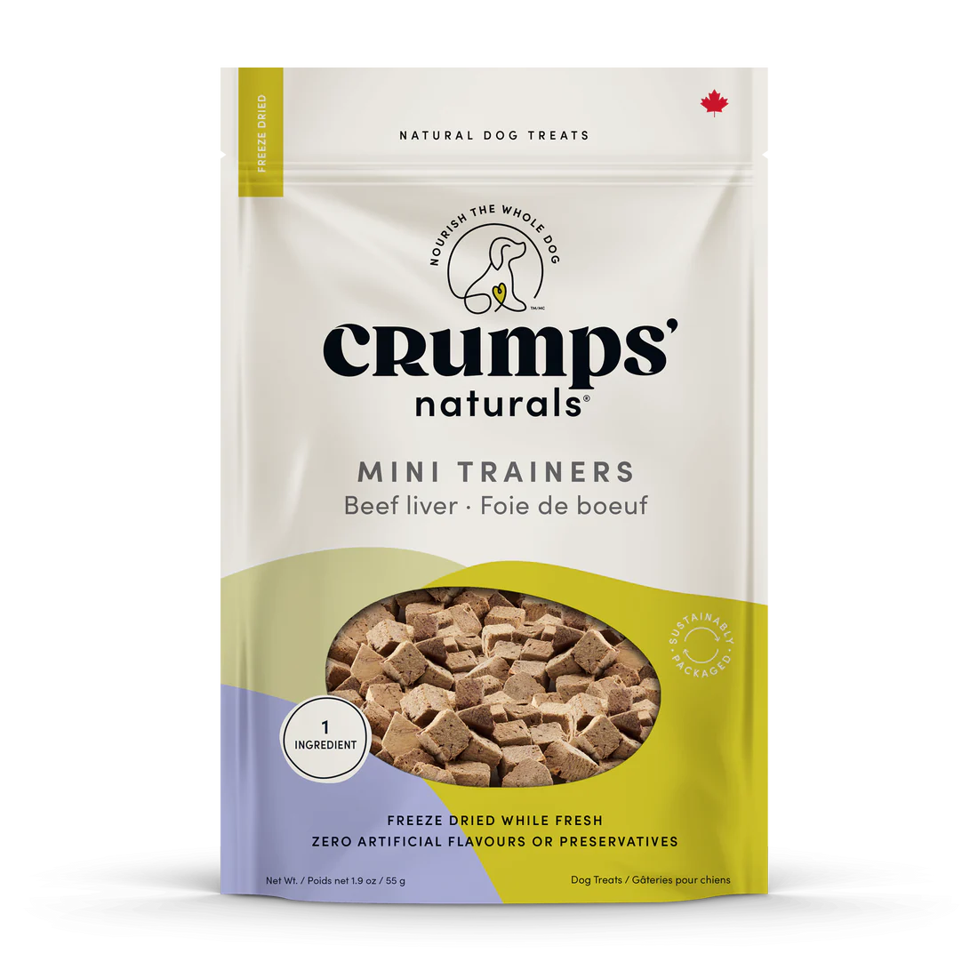 Crumps' Naturals Mini Trainers: Beef Liver