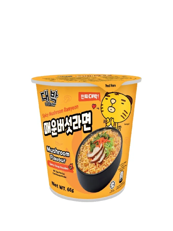 DAEBAK SPICY MUSHROOM RAMYEON CUP 66G