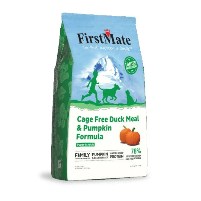 FirstMate Cage Free Duck Meal and Pumpkin Formula Dog Food