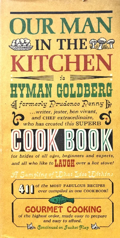 (Men's) Hyman Goldberg. Our Man in the Kitchen.