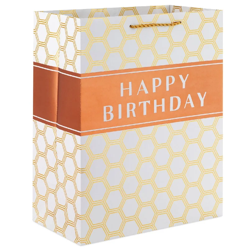 Hallmark : 13" Happy Birthday Hexagons Large Gift Bag