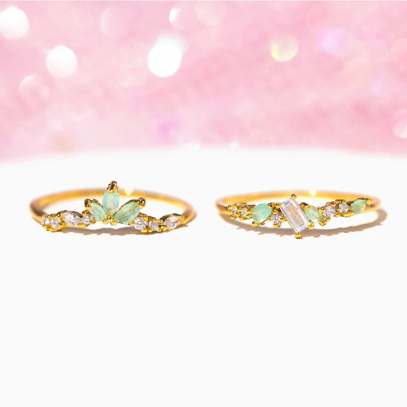 Mint To Be Ring Set