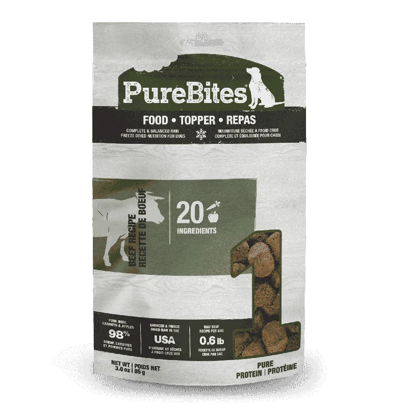 PureBites for Dogs - Beef Freeze Dried Food Topper