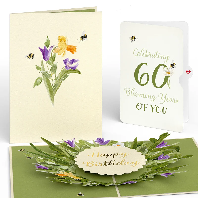 Bloom 60th Birthday Pop-Up Card and Sentiment Set