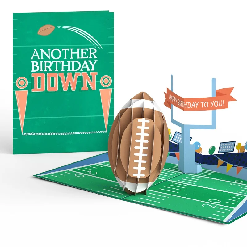 Another Birthday Down Football Pop-Up Card