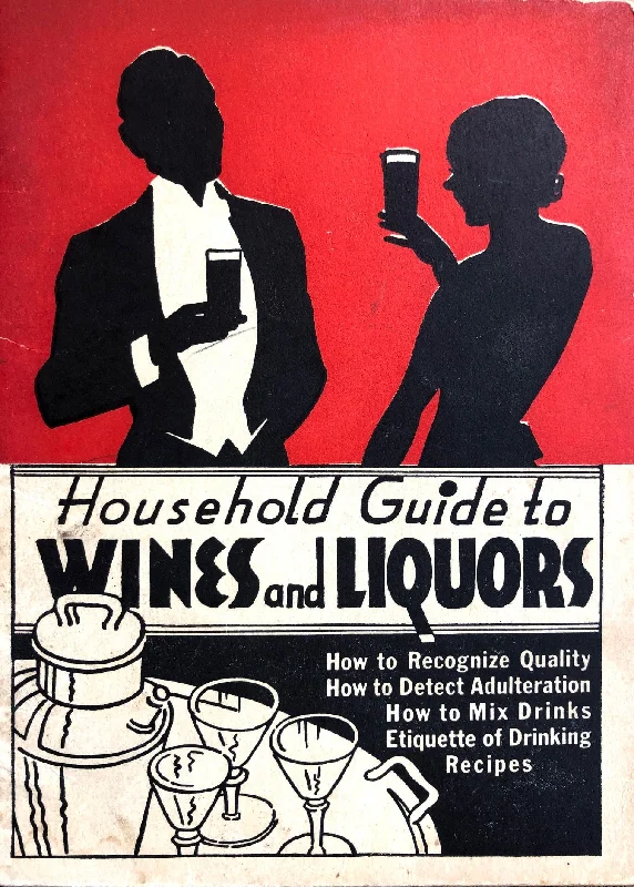 (Cocktails) George Belth & J. Michael Fain. Household Guide to Wines and Liquors.