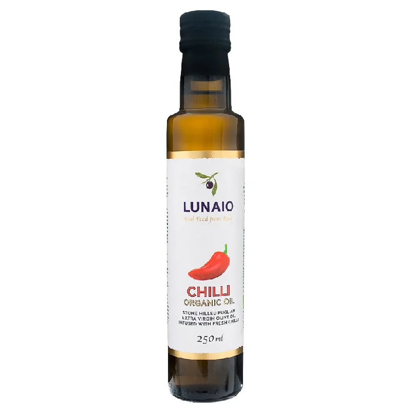 Lunaio Chilli Infused Organic Extra Virgin Oil 250ml