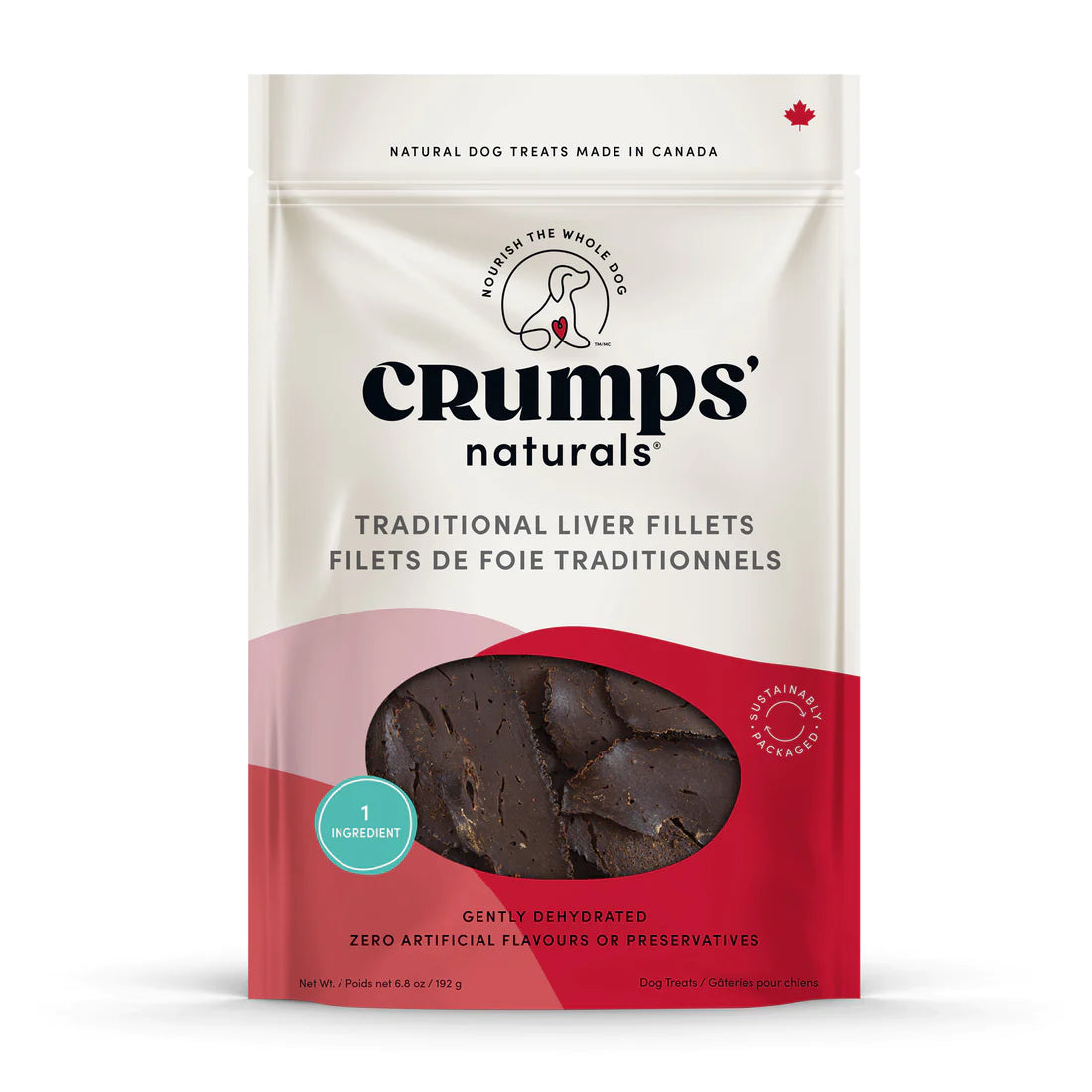 Crumps' Naturals Dog Treats: Traditional Liver Fillets