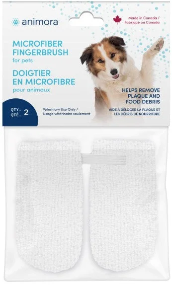 Animora - Microfiber Fingerbrush for pets (2 Pack)