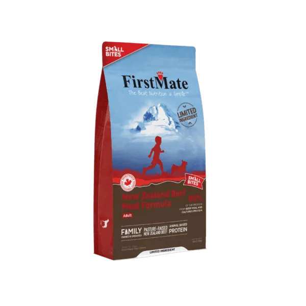 FirstMate Limited Ingredient New Zealand Beef Meal Formula Small Bites Dog Food