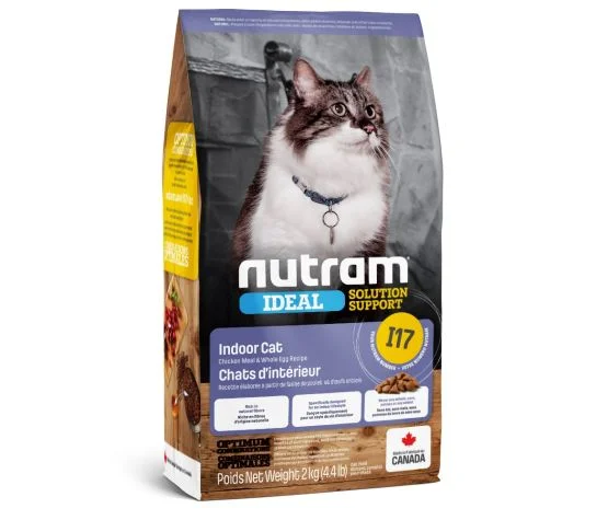 NUTRAM IDEAL (I17) SOLUTION SUPPORT for Indoor Cats: Chicken Meal and Whole Eggs