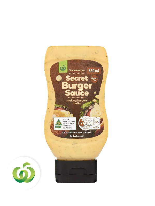 WOOLWORTHS SECRET BURGER SAUCE 330G