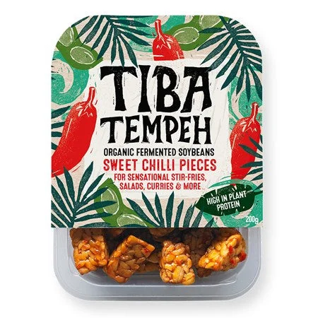 Tiba Tempeh Organic Sweet Chilli Tempeh Pieces 200g