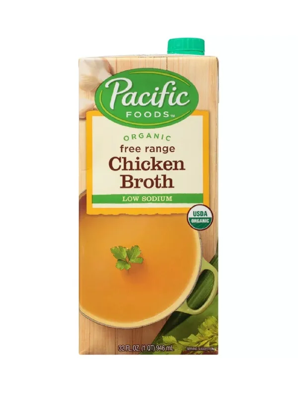 PACIFIC FOODS ORG LOW SODIUM CHIC BROTH 946ML