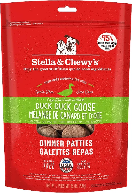 Stella & Chewy's - Duck Duck Goose Freeze Dried Dinner Patties for Dogs