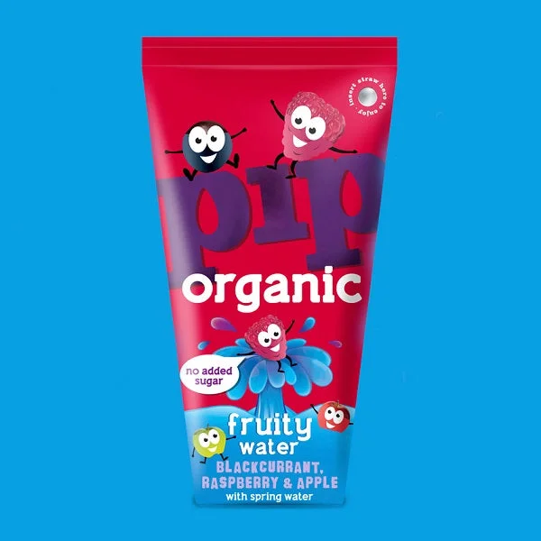 Pip Organic Kids Blackcurrant, Raspberry & Apple Fruity Water 200ml (6pk)