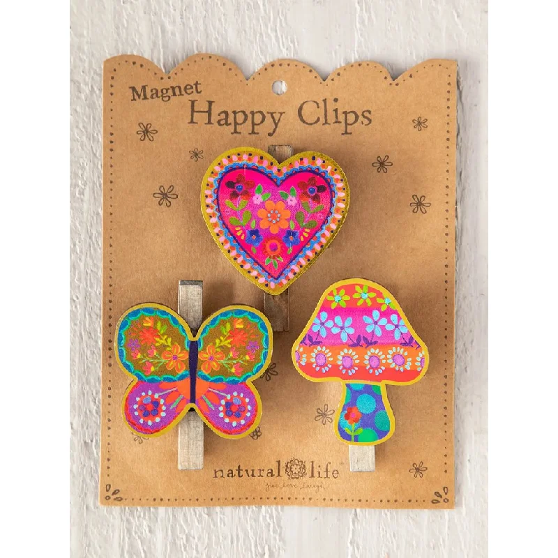 Natural Life : Magnet Bag Clips, Set of 3 - Butterfly