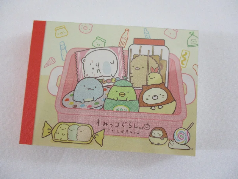 Cute Kawaii San-X Sumikko Gurashi Market Shops Mini Notepad / Memo Pad - C - 2016 - Rare HTF