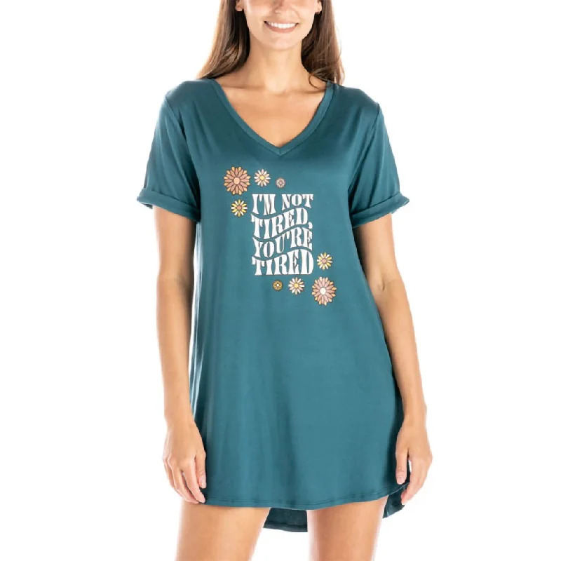 DM Merchandising : Hello Mello - I'm Not Tired, You're Tired Let Me Sleep Shirt in Teal