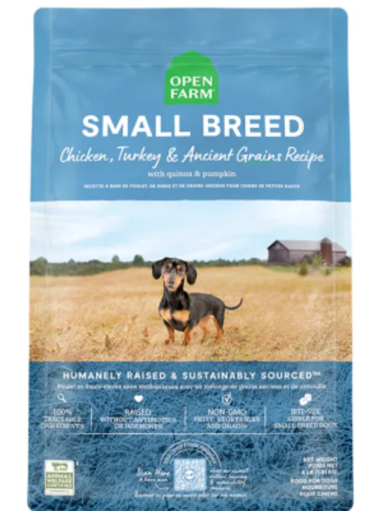 Open Farm for Dogs - Small Breed Chicken & Turkey Ancient Grains Dry Food