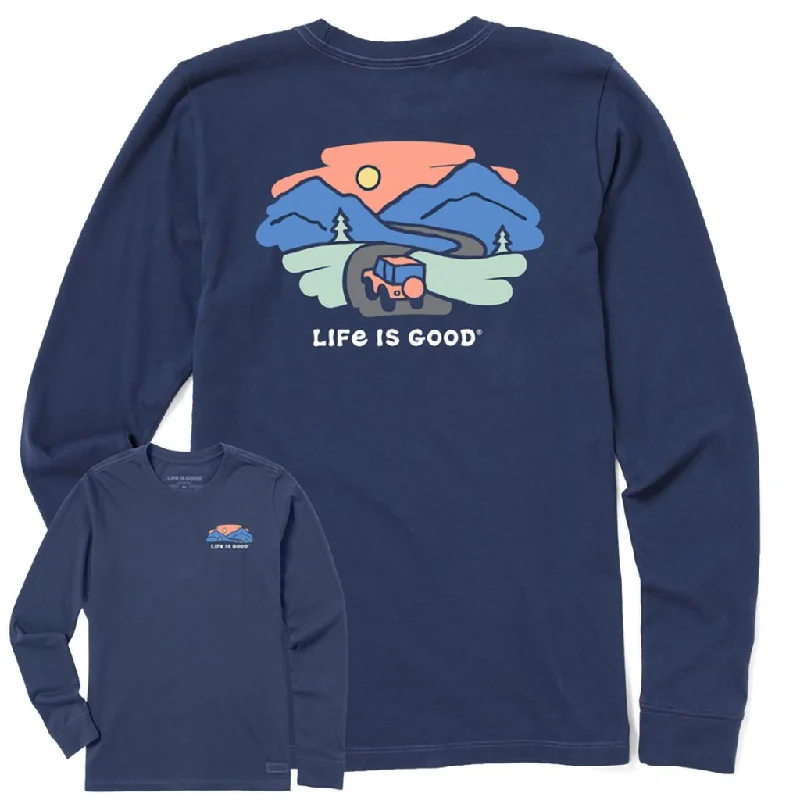 Life Is Good : Women's LIG on the Road Long Sleeve Crusher Tee