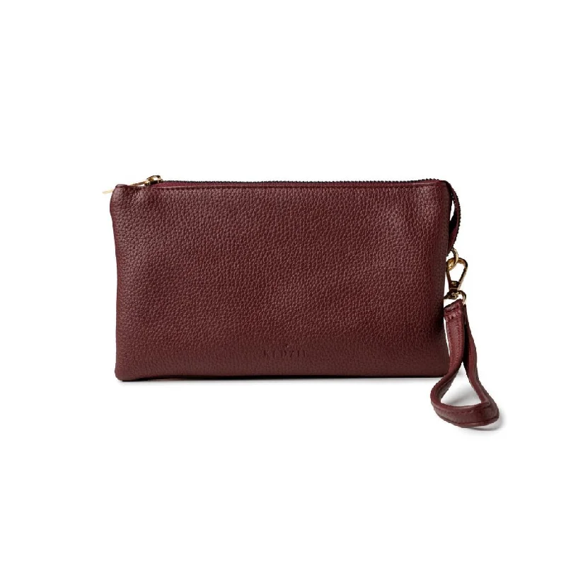 Kedzie : Eclipse Convertible Wallet Crossbody in Wine