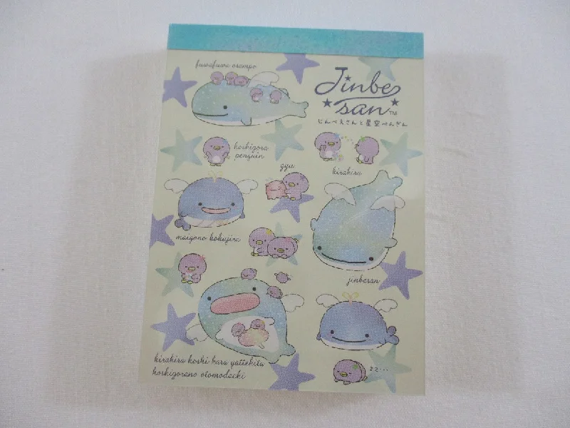 Cute Kawaii San-X Jinbesan Whale Mini Notepad / Memo Pad - A - 2020