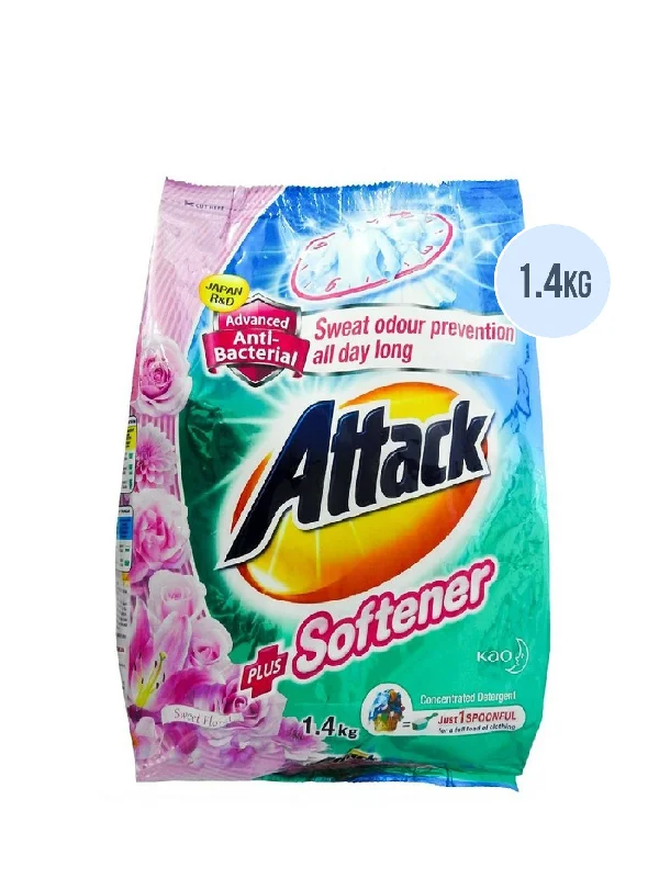 ATTACK PWDR PLUS SOFTENER FLORAL ROMANCE 1.4KG