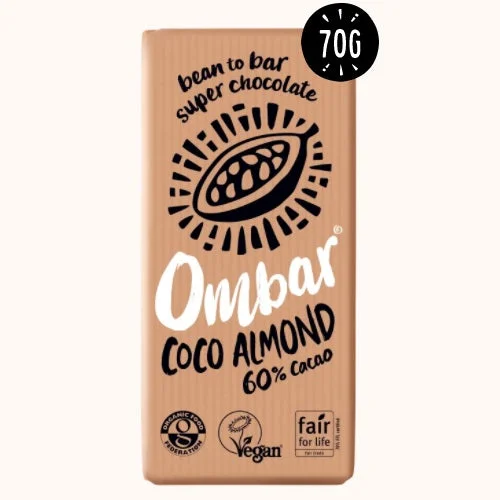 Ombar Vegan Coco Almond Chocolate Bar 70g