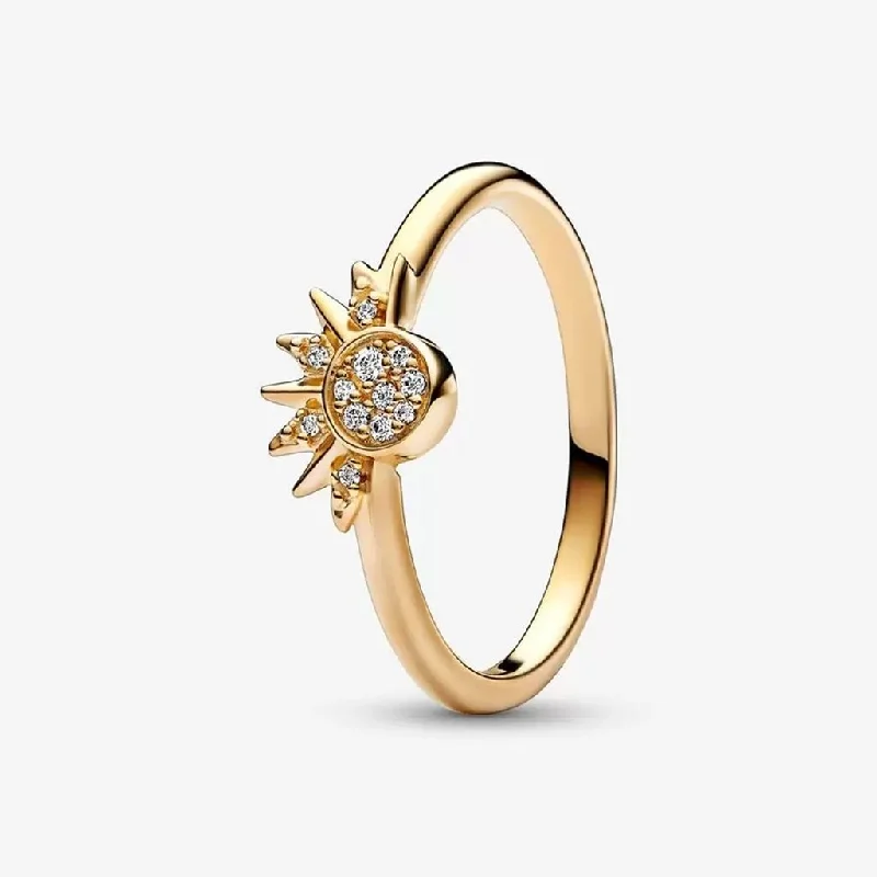 PANDORA : Celestial Sparkling Sun Ring