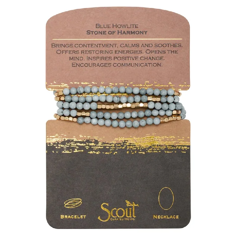 Scout Curated Wears : Stone Wrap: Blue Howlite - Stone of Harmony