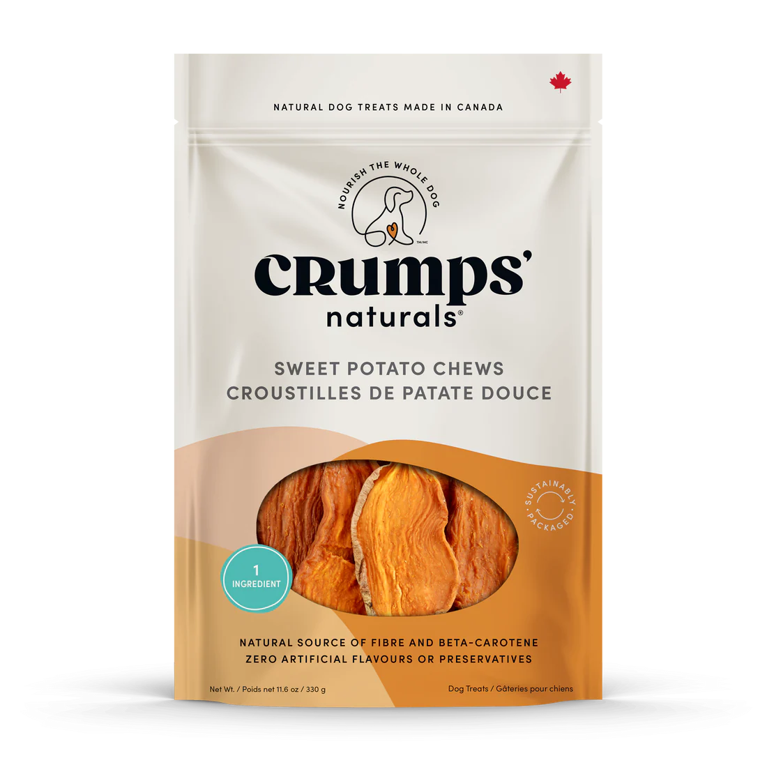 Crumps' Naturals Dog Treats: Sweet Potato Chews