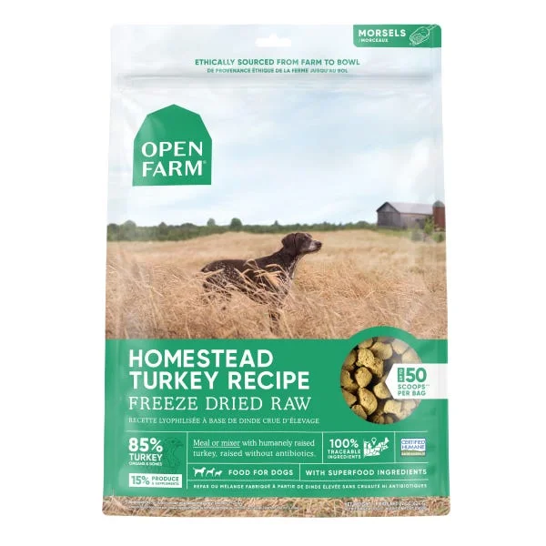 Open Farm for Dogs - Homestead Turkey Freeze Dried Raw Food