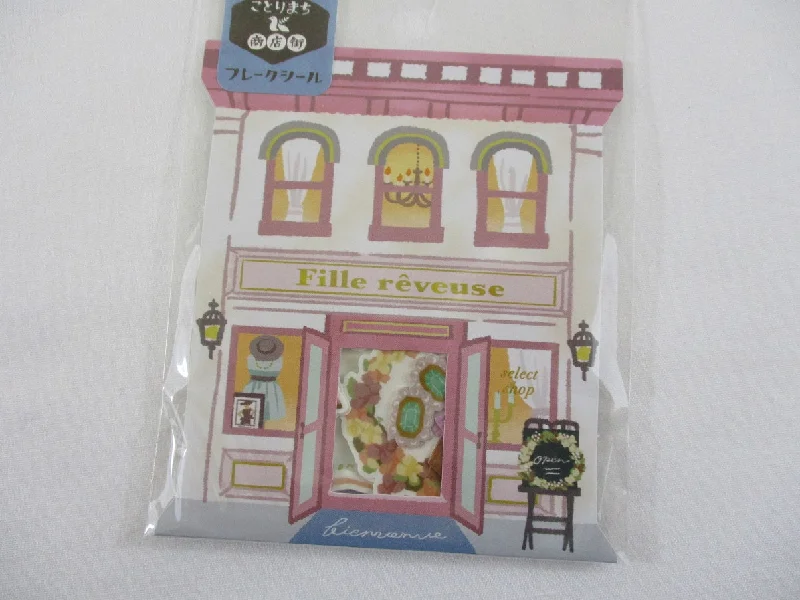 Cute Kawaii Mind Wave Town Village Series Flake Stickers Sack - Boutique - for Journal Agenda Planner Scrapbooking Craft