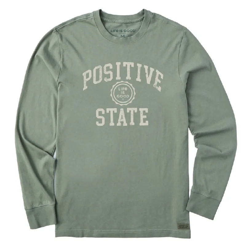 Life Is Good : Men's Positive State Long Sleeve Crusher Tee