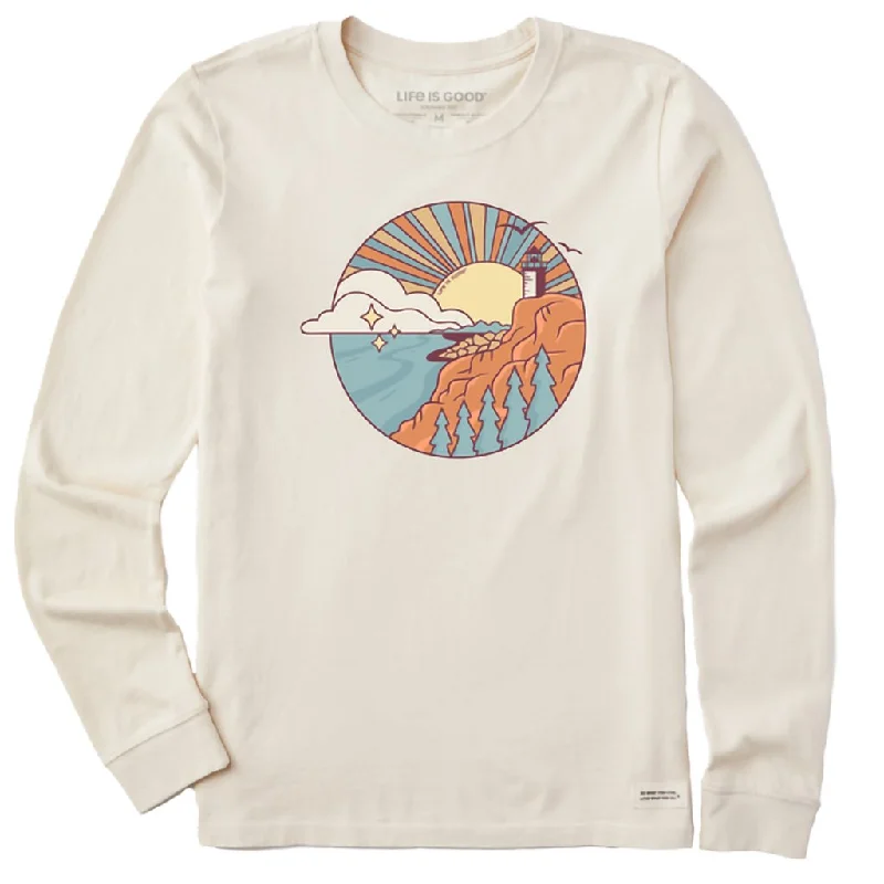 Life Is Good : Women's Lighthouse Burst Long Sleeve Crusher Tee