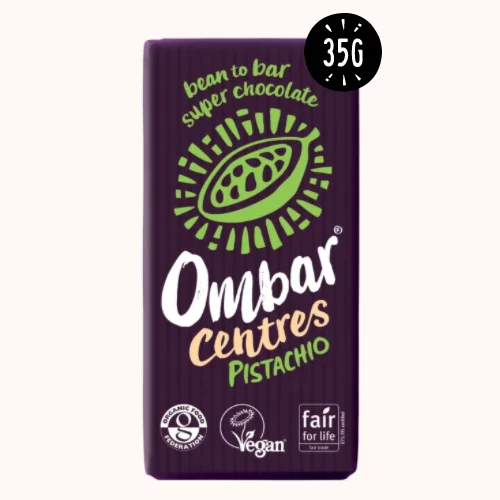 Ombar Centres Pistachio Chocolate Bar 35g