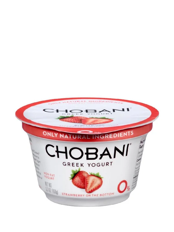 CHOBANI GREEK YOGHURT 0% FAT STRWBERRY POUCH 140G