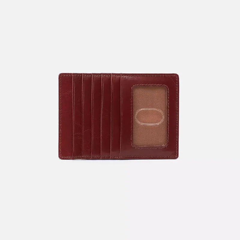 Hobo : Euro Slide Card Case in Henna