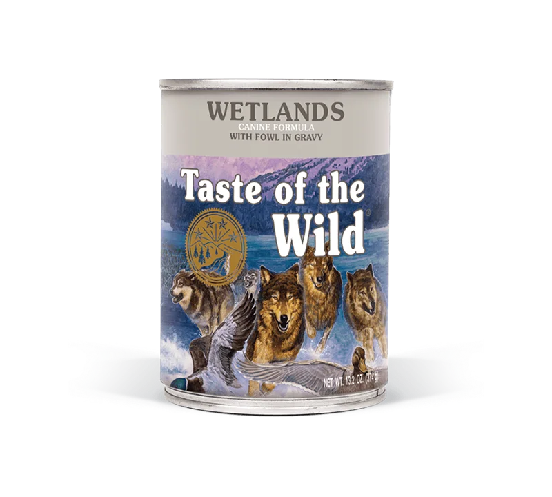 Taste of the Wild Dogs- Wetlands Canine with Fowl in Gravy