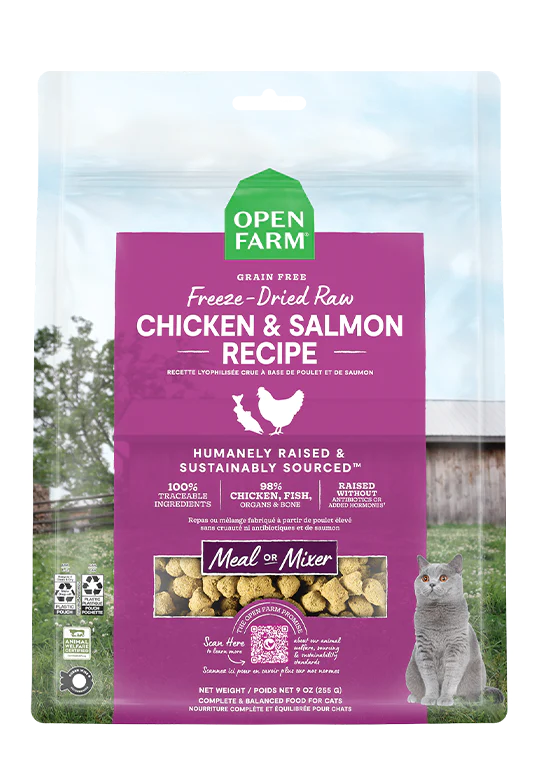 Open Farm for Cats - Chicken & Salmon Freeze-Dried Raw Morsels