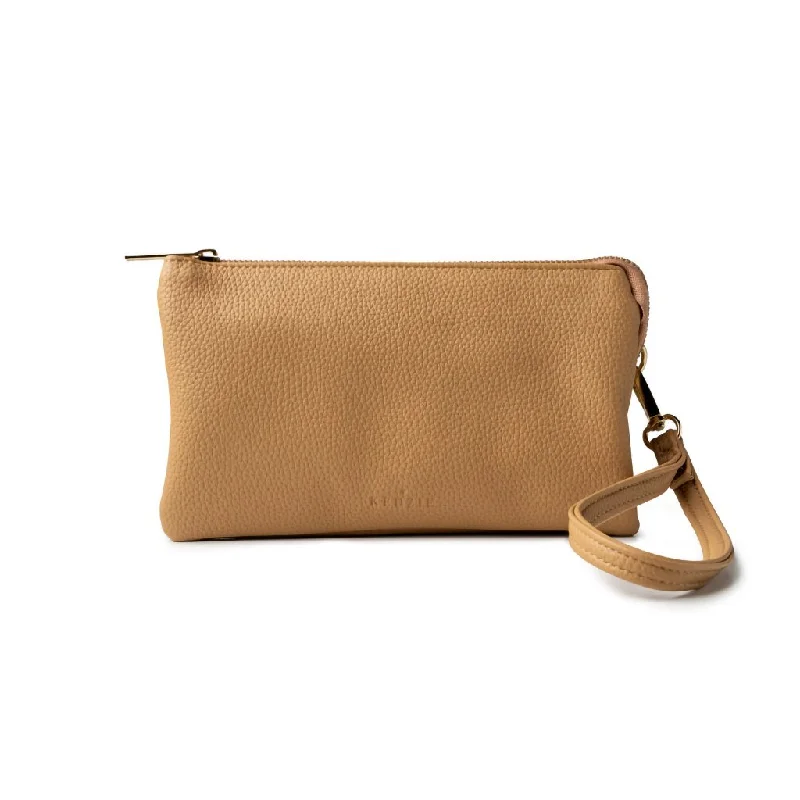 Kedzie : Eclipse Convertible Wallet Crossbody in Tan