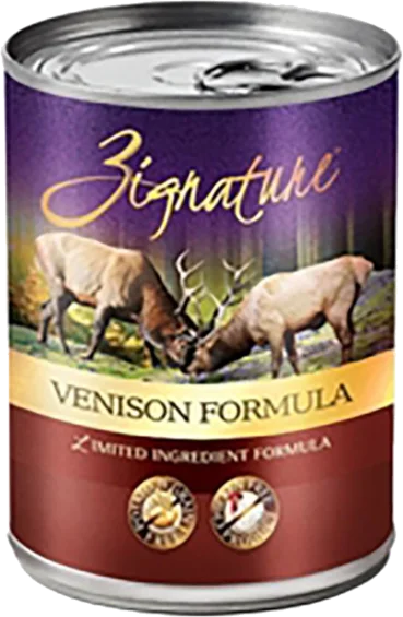 Zignature Limited Ingredient Venison Formula Canned Dog Food, 12/13oz Cans